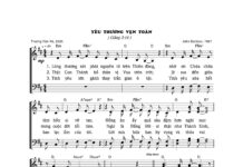 Bài hát truyền giảng: YÊU THƯƠNG VẸN TOÀN