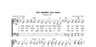 Bài hát truyền giảng: YÊU THƯƠNG VẸN TOÀN