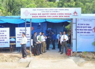 Quảng Nam: Công bố Điểm Nhóm Mới – Bến Hiên