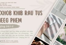 Txhob Khib Rau Tus Neeg Phem – 18/5/2025