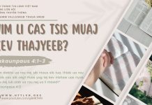 Vim Li Cas Tsis Muaj Kev Thajyeeb? – 26/5/2025