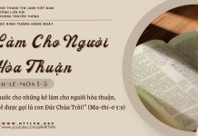 Làm Cho Người Hòa Thuận – 30/5/2025