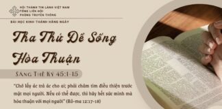 Tha Thứ Để Sống Hòa Thuận – 4/5/2025
