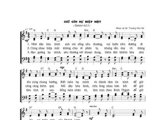 Bài hát: GIỮ GÌN SỰ HIỆP MỘT
