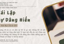 Tái Lập Sự Dâng Hiến – 14/6/2025