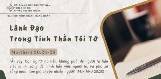 Lãnh Đạo Trong Tinh Thần Tôi Tớ – 26/6/2025