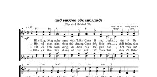 Bài hát: THỜ PHƯỢNG ĐỨC CHÚA TRỜI