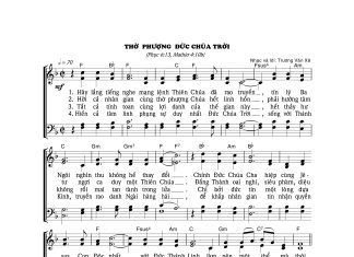 Bài hát: THỜ PHƯỢNG ĐỨC CHÚA TRỜI