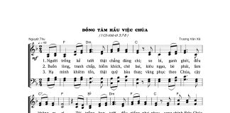 Bài hát: ĐỒNG TÂM HẦU VIỆC CHÚA