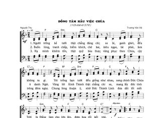 Bài hát: ĐỒNG TÂM HẦU VIỆC CHÚA