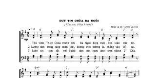 Bài hát: DUY TIN CHÚA BA NGÔI