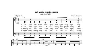 Bài hát: LỜI CHÚA PHƯỚC HẠNH