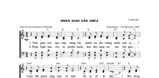 Bài hát truyền giảng: NHÂN GIAN CẦN CHÚA
