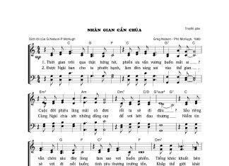 Bài hát truyền giảng: NHÂN GIAN CẦN CHÚA