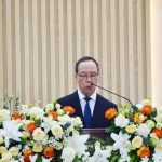 05.Ms Nguyễn Xuân Sanh cầu nguyện khai lễ chương trình Lế cảm tạ