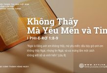 Không Thấy Mà Yêu Mến và Tin – 29/8/2025