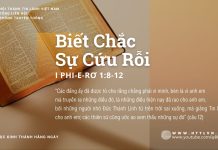 Biết Chắc Sự Cứu Rỗi – 30/8/2025
