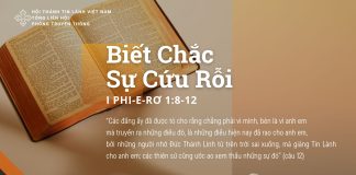 Biết Chắc Sự Cứu Rỗi – 30/8/2025