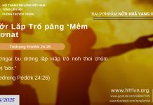 Nơ̆r Lăp Trŏ păng ‘Mêm Mơnat – 31/8/2025