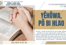 Yêhôwa, Pô Bi Hlao – 2/8/2025