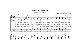 Bài hát: ƠN CÀNG THÊM ƠN