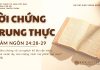 Lời Chứng Trung Thực – 21/9/2025