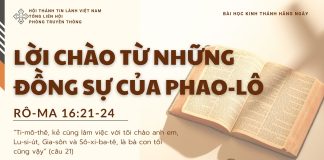 Lời Chào Từ Những Đồng Sự Của Phao-lô – 24/9/2025