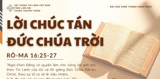 Lời Chúc Tán Đức Chúa Trời – 25/9/2025