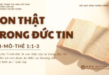 Con Thật Trong Đức Tin – 26/9/2025