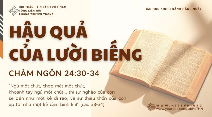 Hậu Quả Của Lười Biếng – 28/9/2025
