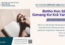 Bơtho Kon Sâu Gơnang Kơ Kră Yang – 3/9/2025