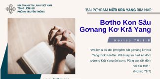Bơtho Kon Sâu Gơnang Kơ Kră Yang – 3/9/2025