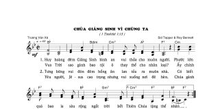 Bài hát Giáng sinh: CHÚA GIÁNG SINH VÌ CHÚNG TA