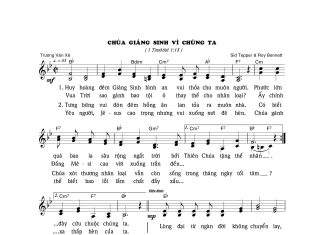 Bài hát Giáng sinh: CHÚA GIÁNG SINH VÌ CHÚNG TA