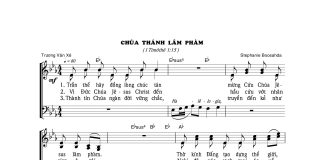 Bài hát Giáng sinh: CHÚA THÁNH LÂM PHÀM
