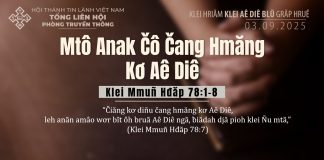 Mtô Anak Čô Čang Hmăng Kơ Aê Diê – 3/9/2025