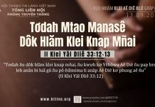 Tơdah Mtao Manasê Dôk Hlăm Klei Knap Mñai – 13/9/2025
