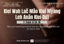 Klei Wah Lač Mâo Klei Myang Leh Anăn Klei Dưi – 19/9/2025