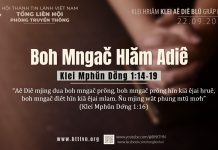 Boh Mngač Hlăm Adiê – 22/9/2025