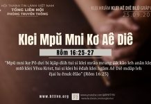 Klei Mpŭ Mni Kơ Aê Diê – 25/9/2025