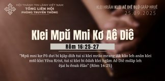 Klei Mpŭ Mni Kơ Aê Diê – 25/9/2025