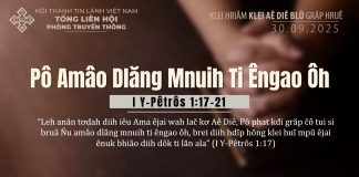 Pô Amâo Dlăng Mnuih Ti Êngao Ôh – 30/9/2025