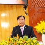 MS Nguyễn Phú Lộc – UV.BĐD trình bày tổng quan về các Hội Thánh trong tỉnh Đồng Tháp mới