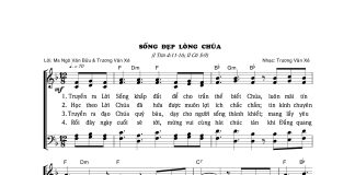 Bài hát: SỐNG ĐẸP LÒNG CHÚA