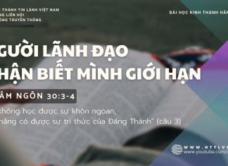 Người Lãnh Đạo Nhận Biết Mình Giới Hạn – 10/10/2025