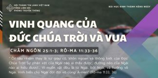 Vinh Quang Của Đức Chúa Trời và Vua – 12/10/2025