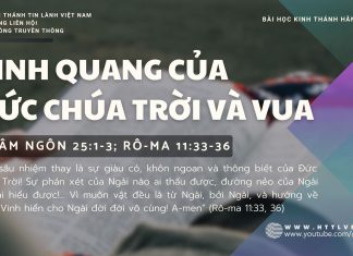 Vinh Quang Của Đức Chúa Trời và Vua – 12/10/2025