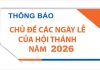 Chủ Đề Các Ngày Lễ Trong Năm 2026