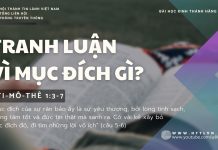 Tranh Luận Vì Mục Đích Gì? – 24/10/2025