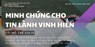 Minh Chứng Cho Tin Lành Vinh Hiển – 25/10/2025